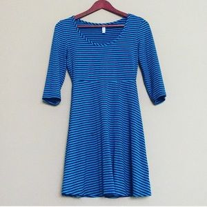 Blue Striped Dress